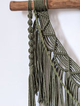 Load image into Gallery viewer, Large green macrame wall hanging Gina
