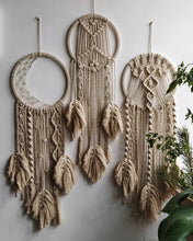 Load image into Gallery viewer, Macrame Moon Dream Catcher &quot;Darien&quot;
