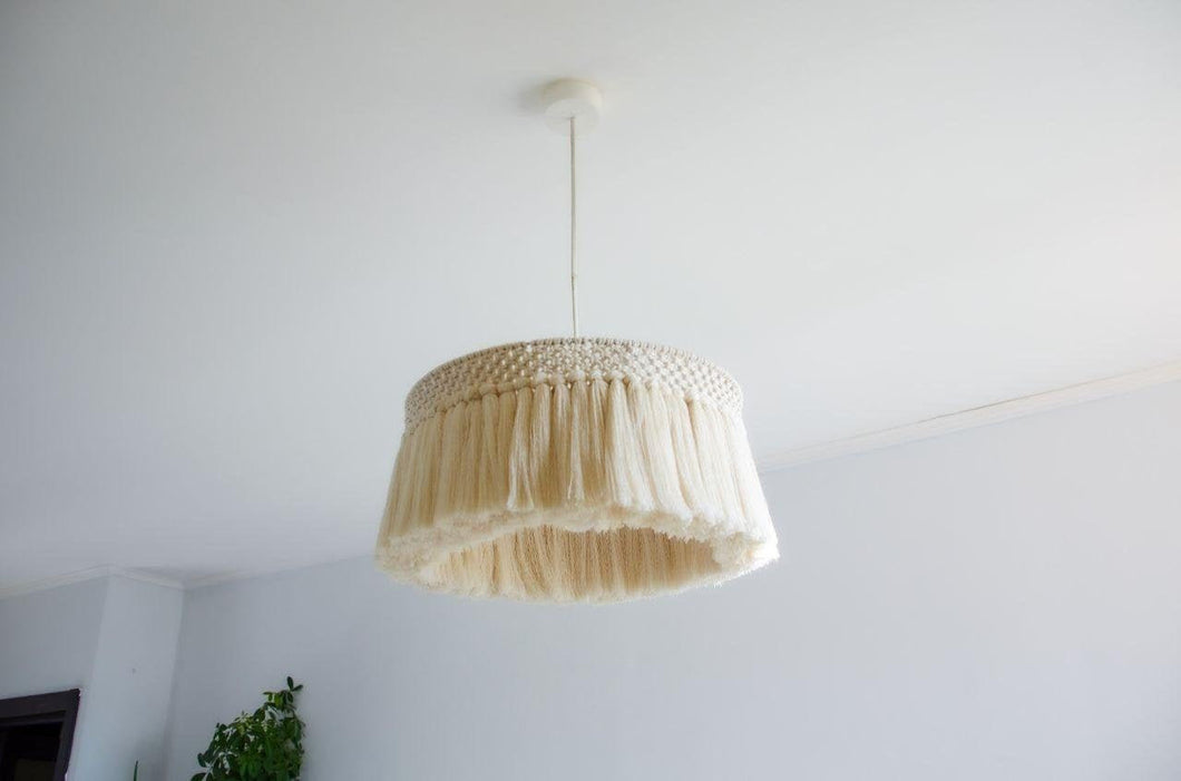 Macrame lampshade 