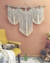 Load image into Gallery viewer, White large macrame wall hanging &quot;Angela&quot;
