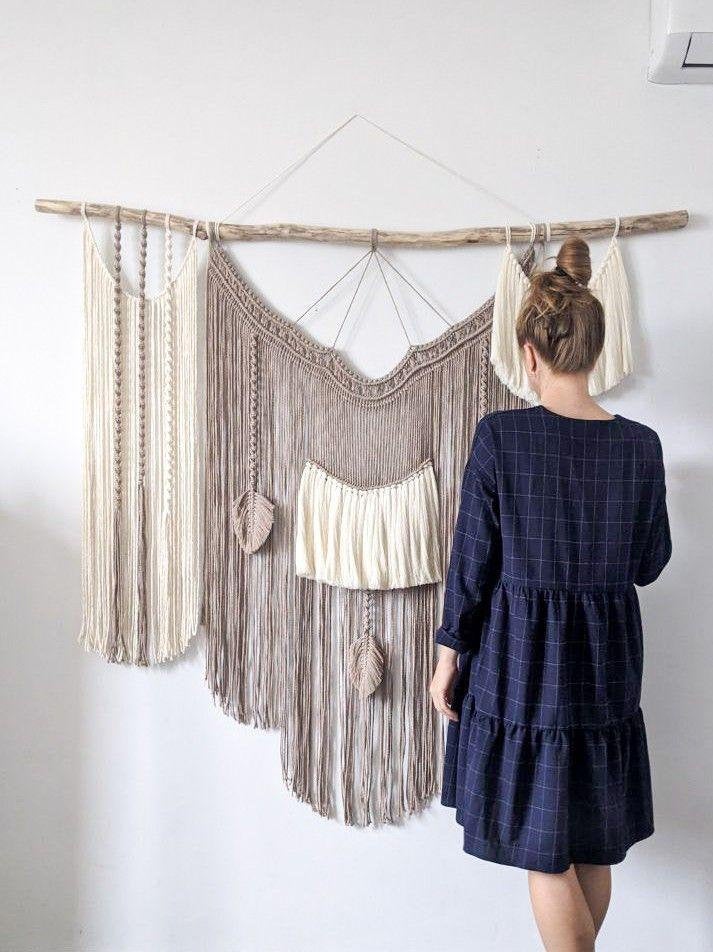 Modern woven decor, Macrame Wall Hanging, Extra Large Macrame Backdrop, Wall Art, Macrame Decor, Woven Tapestry, Bohemian Wall Decor